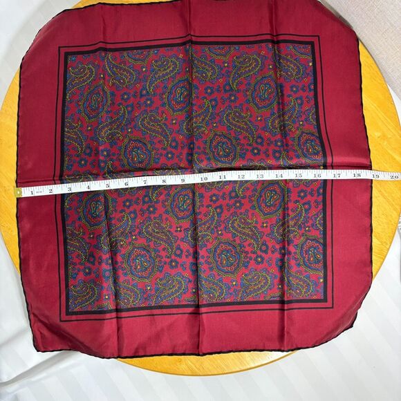 Burma Bibas 19" Silk Scarf | Made in Italy | Handrolled RN13185 - Picture 3 of 6